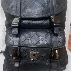 Men’s or Women’s leather Gianni Versace Backpack